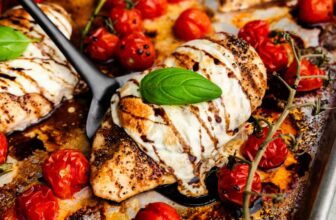 Sheet Pan Rooster Caprese – The Keep At Dwelling Chef