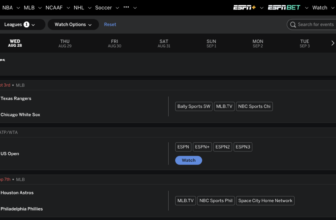 ESPN’s The place to Watch affords a TV and streaming information to sports activities viewing