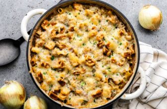 French Onion Pasta Casserole – The Keep At Dwelling Chef