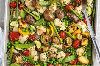 Sheet Pan Rooster and Greens