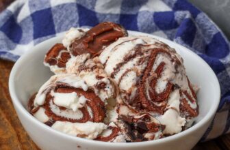 Swiss Roll Ice Cream – Barefeet within the Kitchen