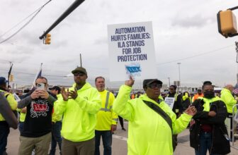 U.S. Dockworkers Go on Strike Over Robots and Wages