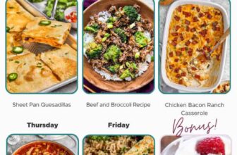 Weekly Meal Plan Oct 21, 2024