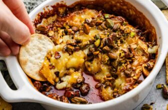 Sizzling Honey Pistachio Baked Brie