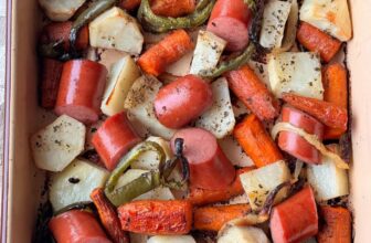 SMOKED SAUSAGE AND ROASTED VEGETABLES