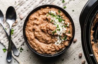 Gradual Cooker Refried Beans – The Keep At Residence Chef