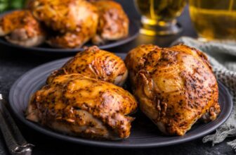 Apple Cider-Glazed Hen Thighs